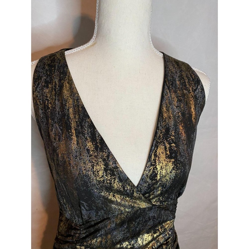 Dots Ladies V-Neck Top, Size L - Picture 2 of 6